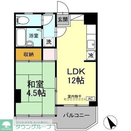 守屋ハイツの物件間取画像